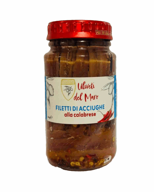 FILETTI DI ACCIUGHE ALLA CALABRESE 140g